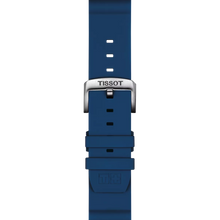 Original Tissot Silikonarmband blau Bandanstoss 22 mm