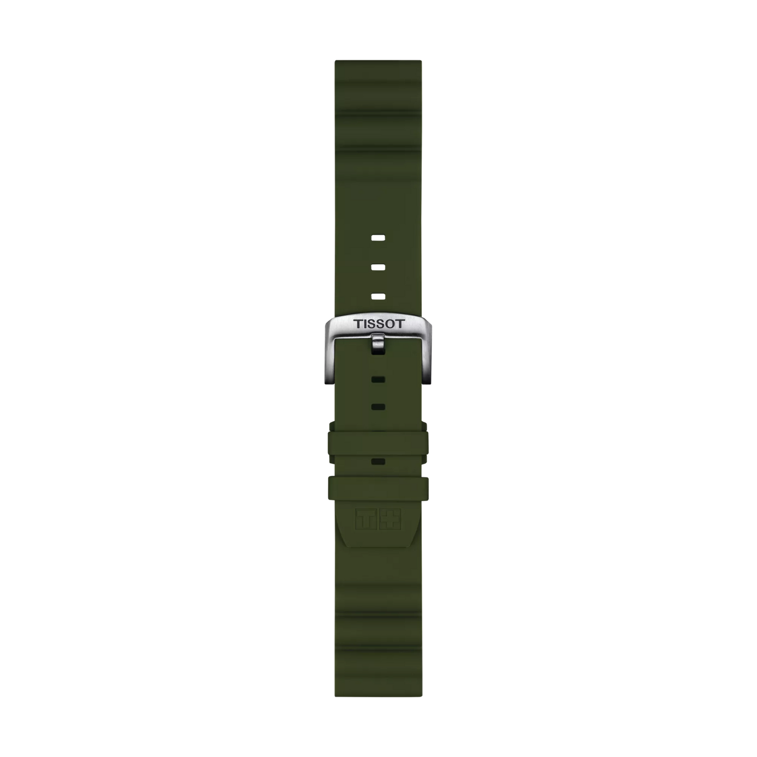 Original Tissot Silikonarmband khaki Bandanstoss 22 mm