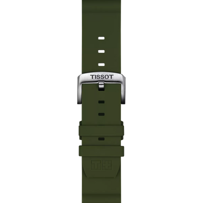 Original Tissot Silikonarmband khaki Bandanstoss 22 mm