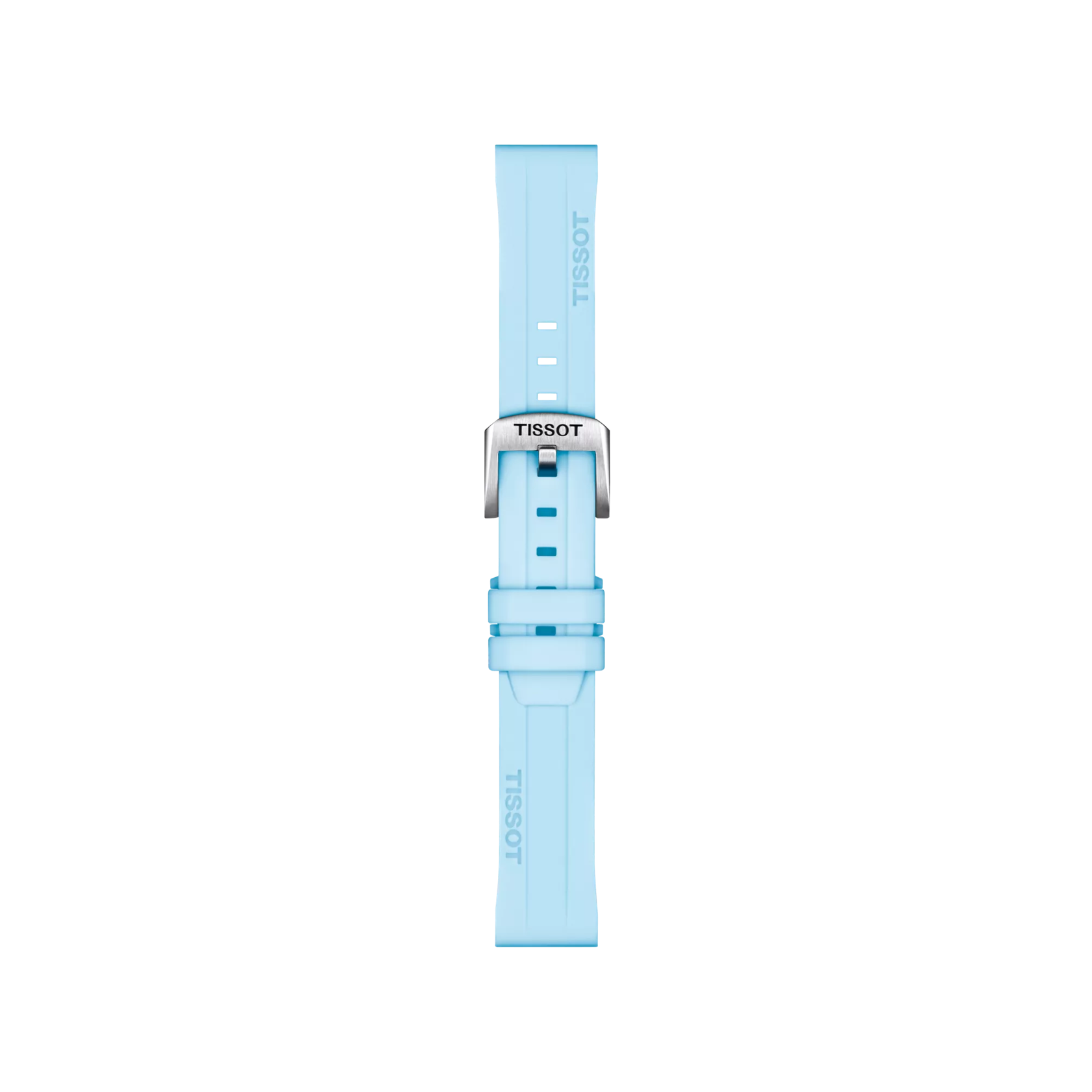 Original Tissot Silikonarmband blau Bandanstoss 18 mm