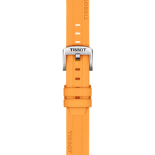 Original Tissot Silikonarmband orange Bandanstoss 18 mm