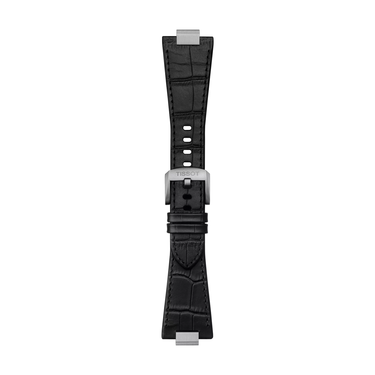 Original Tissot Lederarmband schwarz für PRX-Modelle mit 40 mm Durchmesser