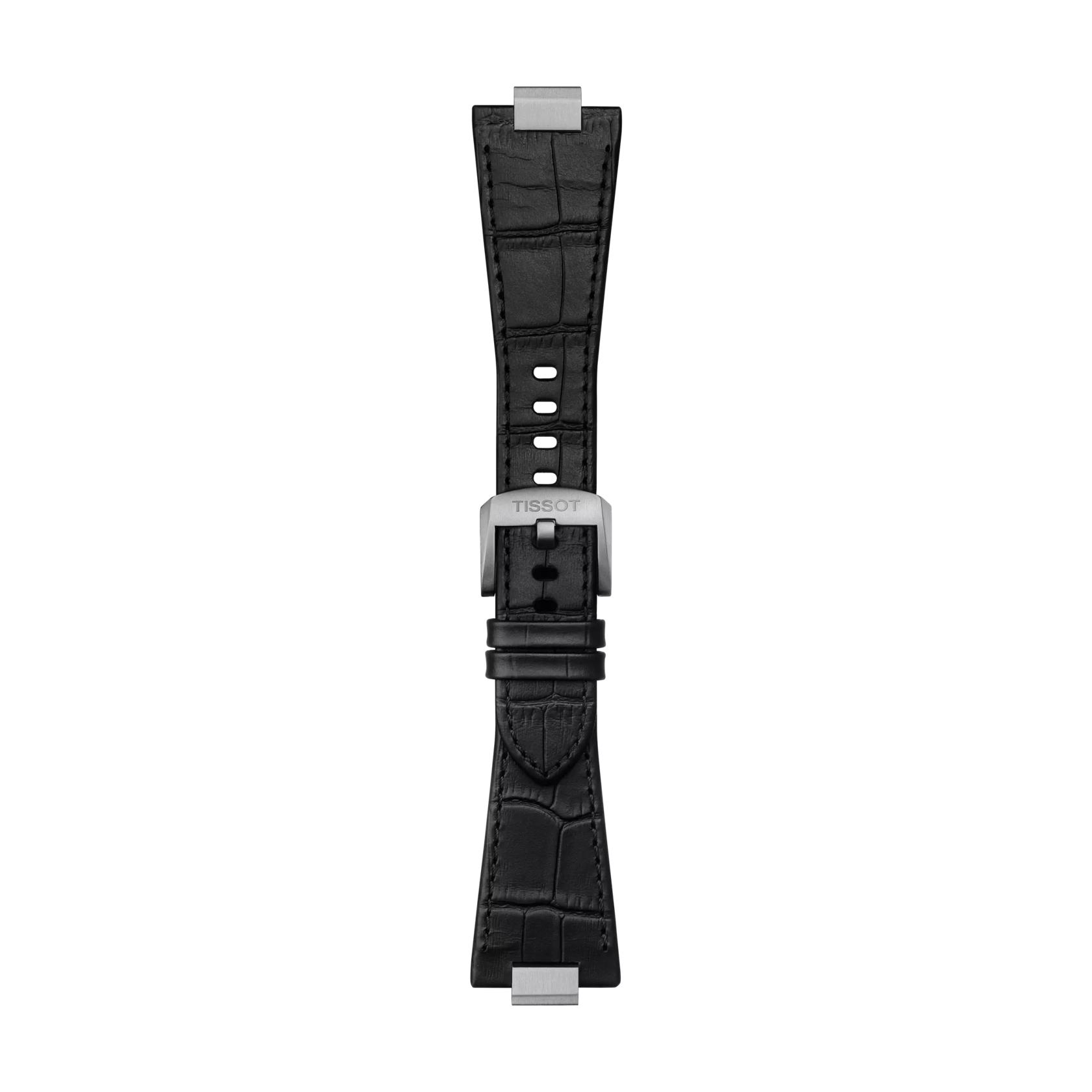 Original Tissot Lederarmband schwarz für PRX-Modelle mit 40 mm Durchmesser