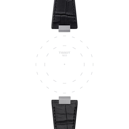 Original Tissot Lederarmband schwarz für PRX-Modelle mit 40 mm Durchmesser