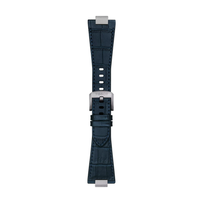Original Tissot Lederarmband dunkelblau für PRX-Modelle mit 40 mm Durchmesser