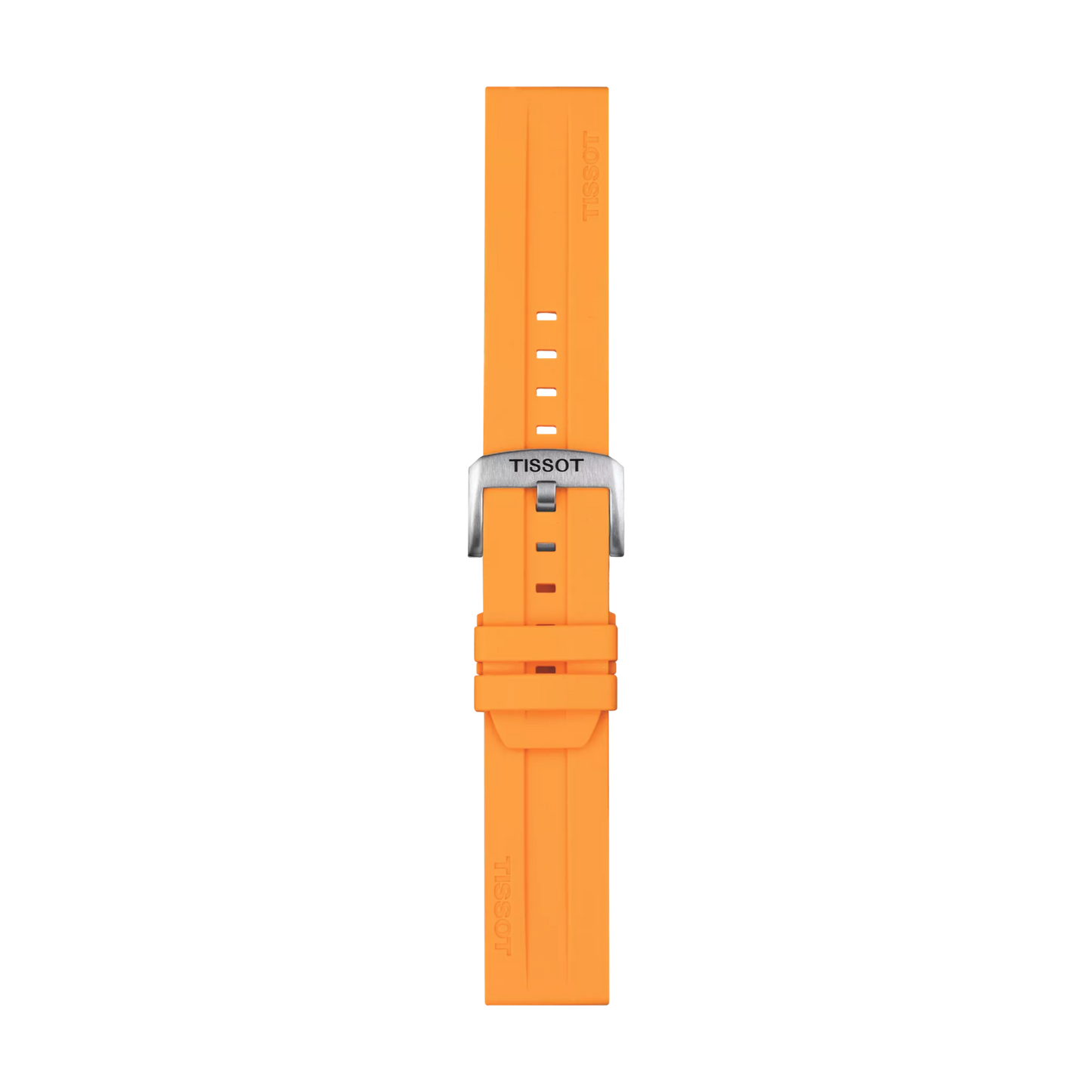 Original Tissot Silikonarmband orange Bandanstoss 22 mm