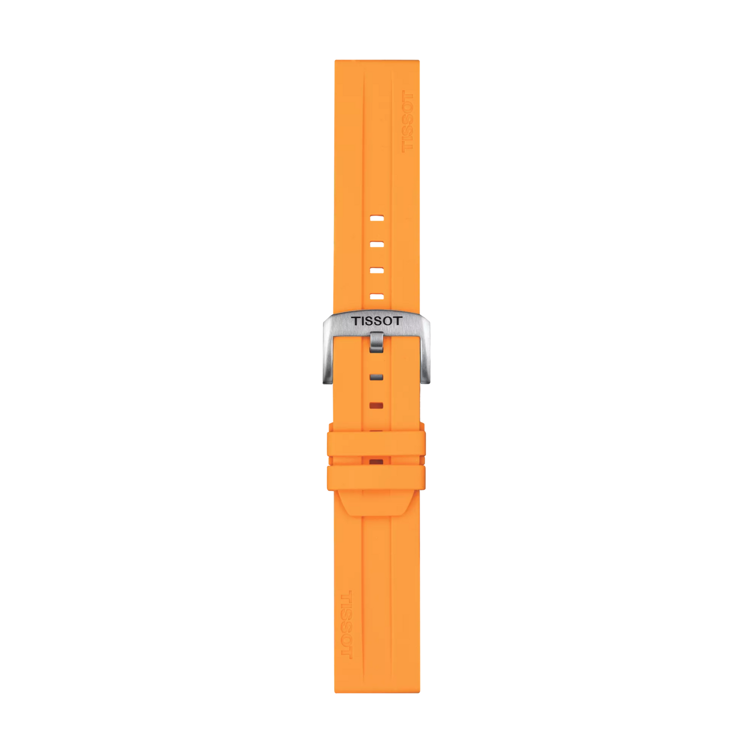 Original Tissot Silikonarmband orange Bandanstoss 22 mm