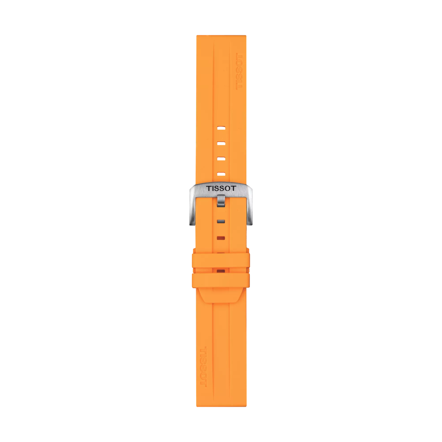 Original Tissot Silikonarmband orange Bandanstoss 22 mm