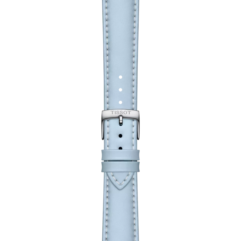 Original Tissot Lederarmband Blau Bandanstoss 18 mm