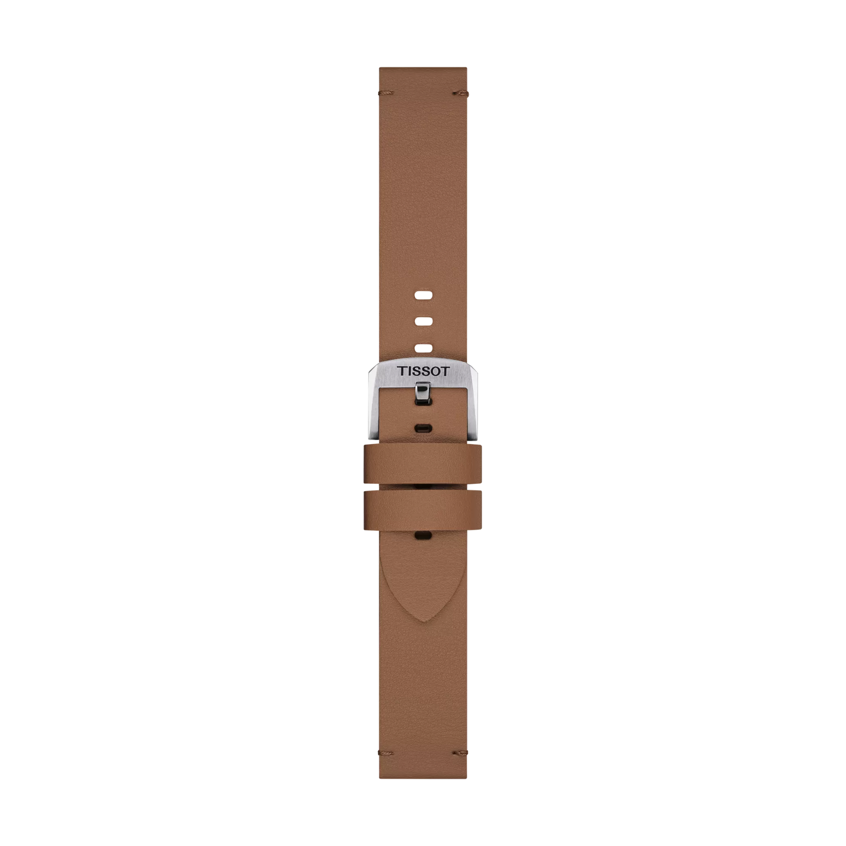 Original Tissot Synthetikarmband hellbraun Bandanstoss 20 mm