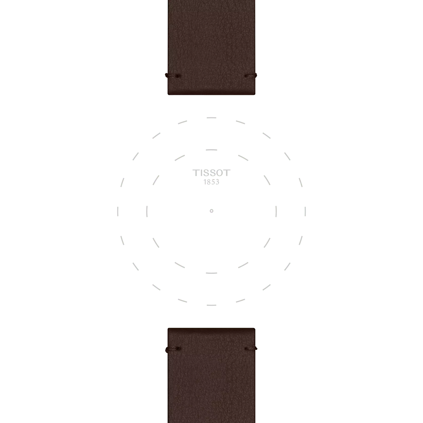 Original Tissot Synthetikarmband braun Bandanstoss 22 mm