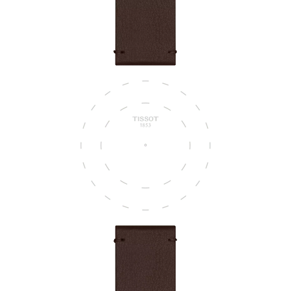 Original Tissot Synthetikarmband braun Bandanstoss 22 mm