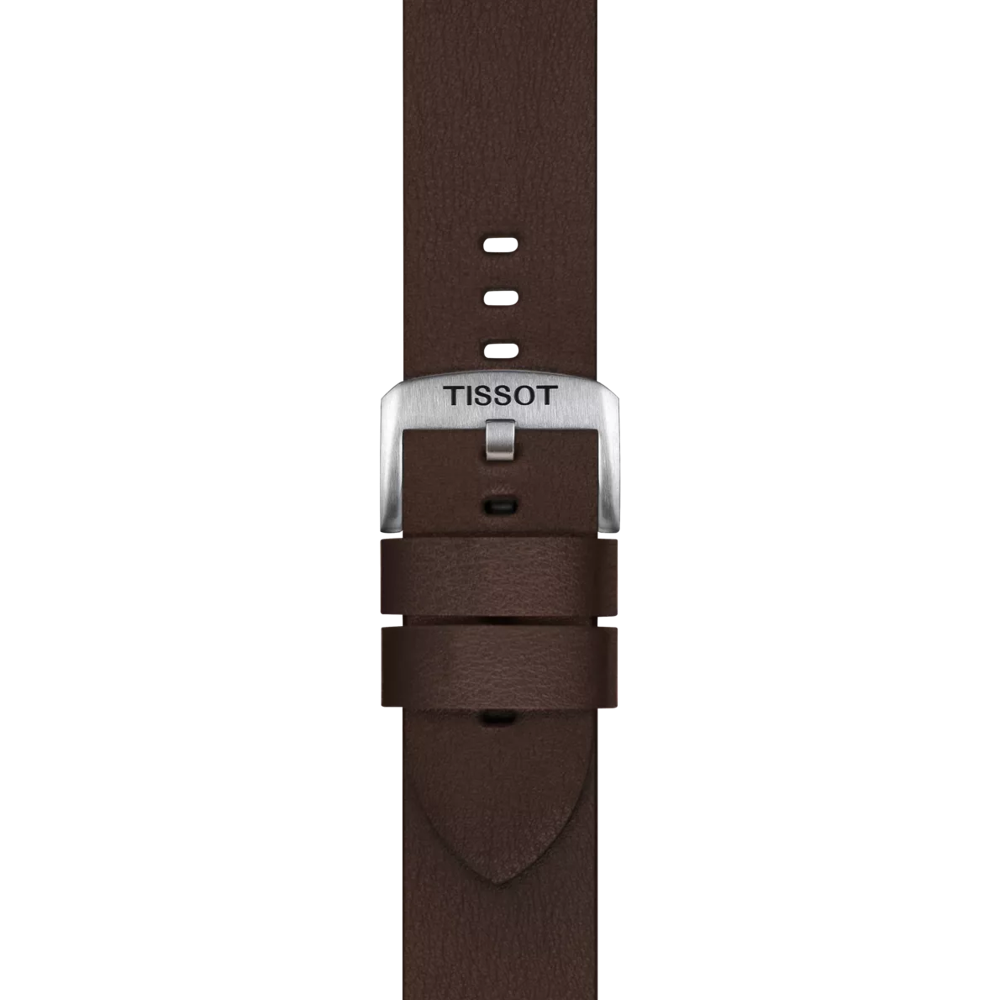 Original Tissot Synthetikarmband braun Bandanstoss 22 mm