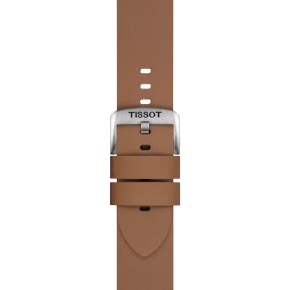Original Tissot Synthetikarmband hellbraun Bandanstoss 22 mm