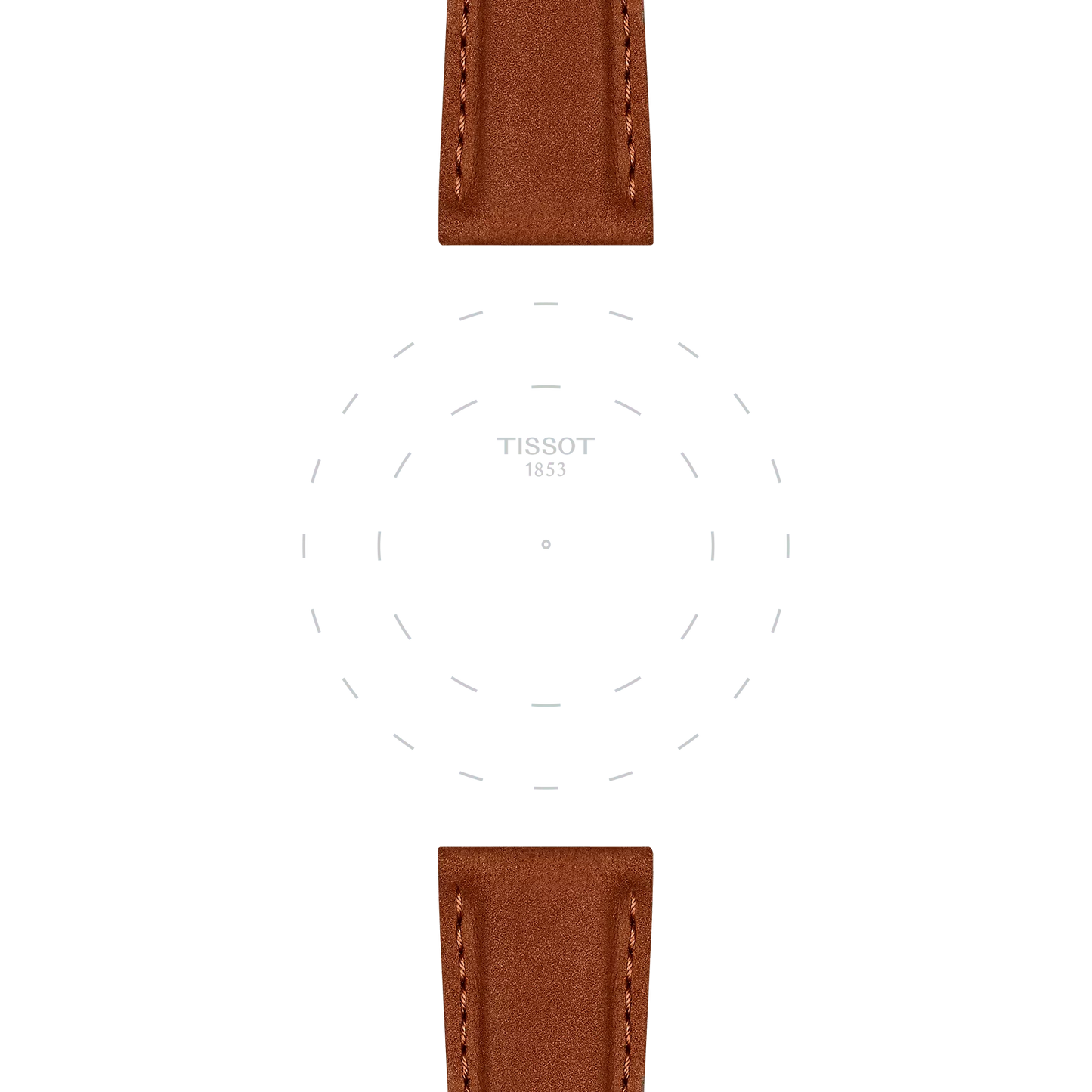 Original Tissot Lederarmband camel Bandanstoss 21 mm