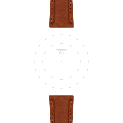 Original Tissot Lederarmband camel Bandanstoss 21 mm