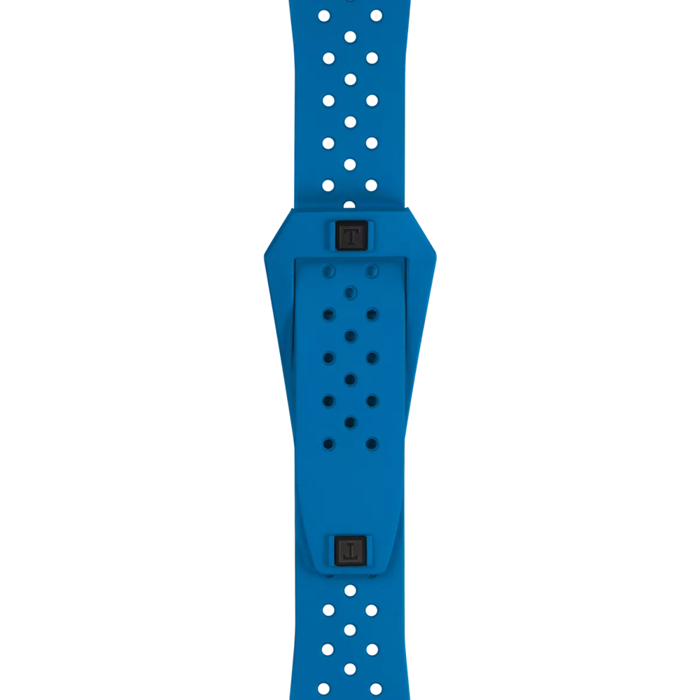 Original Tissot Sideral Kautschukarmband blau