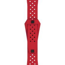 Original Tissot Sideral Kautschukarmband rot
