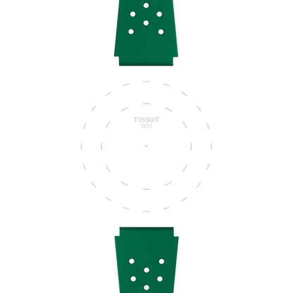 Original Tissot Sideral Kautschukarmband grün