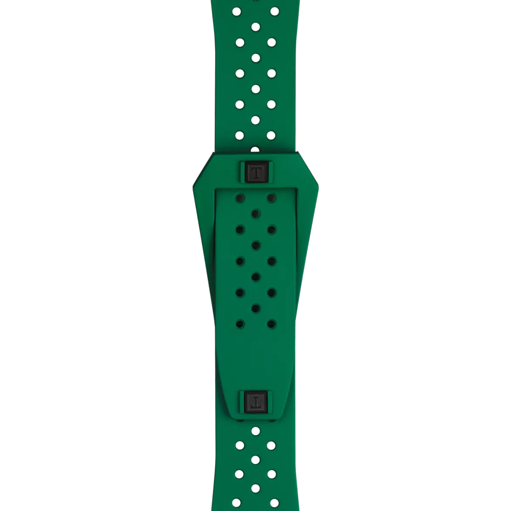 Original Tissot Sideral Kautschukarmband grün