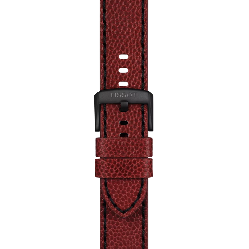 Original Tissot Lederarmband burgunderrot Bandanstoß 22 mm