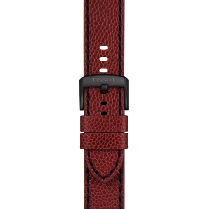 Original Tissot Lederarmband burgunderrot Bandanstoß 22 mm