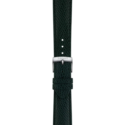 Original Tissot Lederarmband dunkelgrün Bandanstoß 18 mm