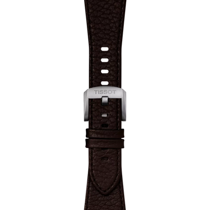 Original Tissot Lederarmband dunkelbraun für PRX-Modelle mit 40 mm Durchmesser