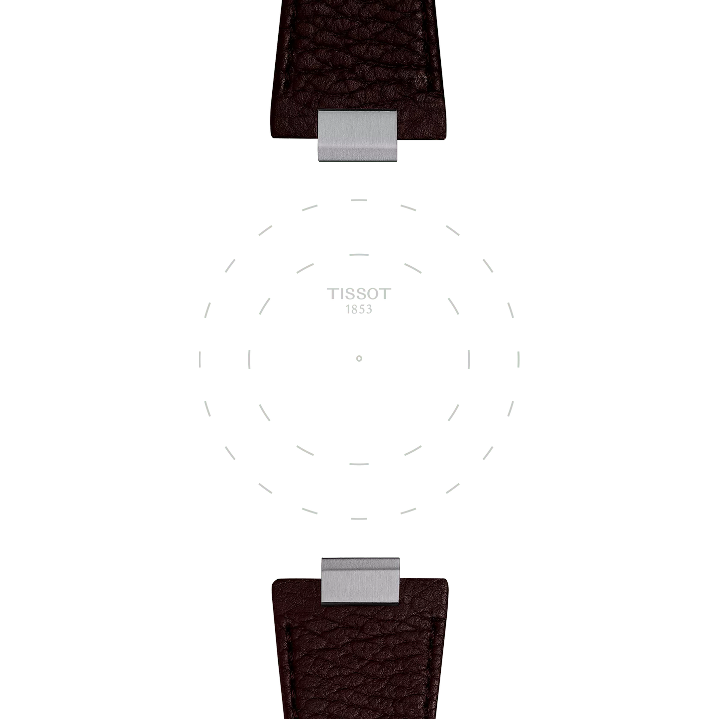 Original Tissot Lederarmband dunkelbraun für PRX-Modelle mit 40 mm Durchmesser