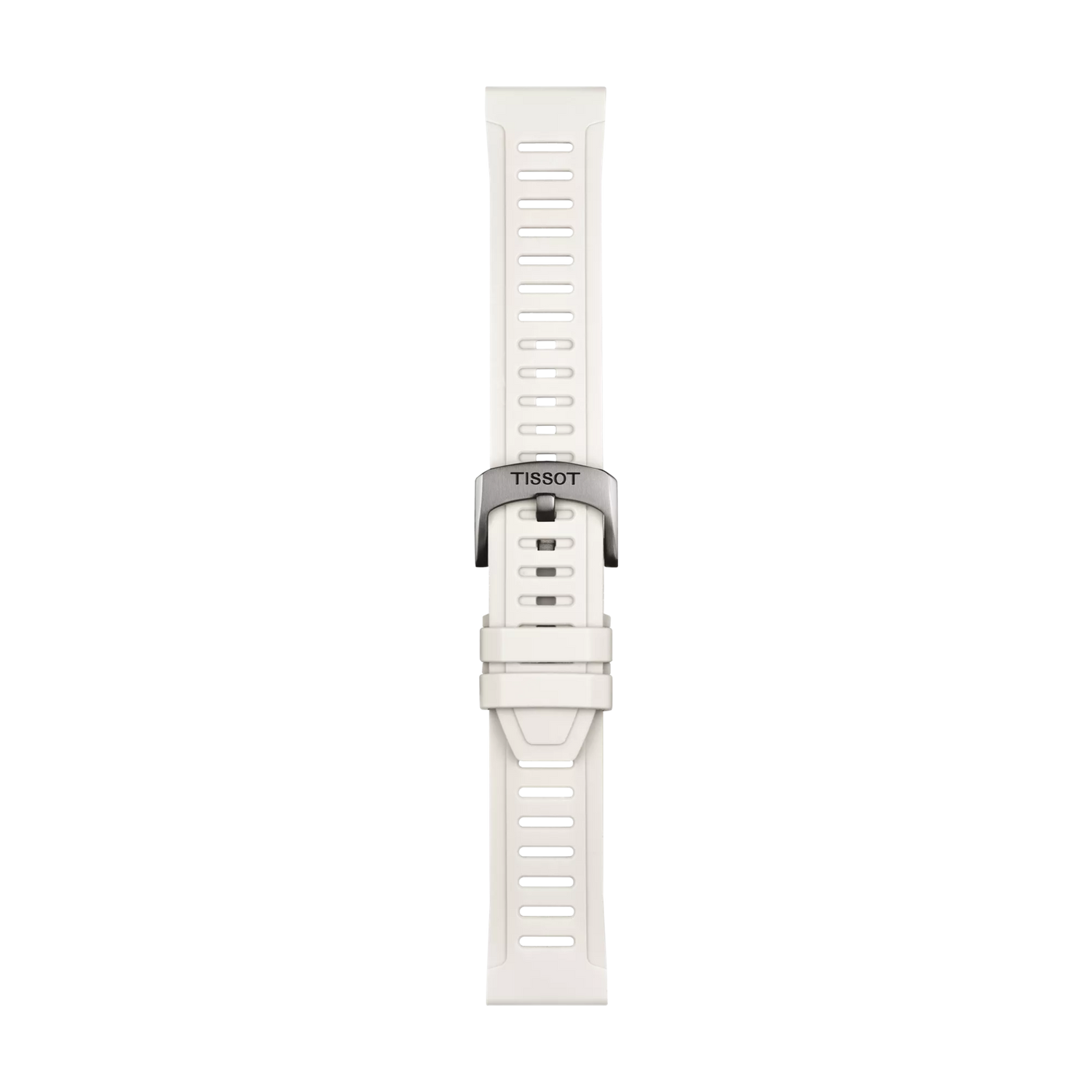 Original Tissot Silikonarmband weiß Bandanstoß 21 mm