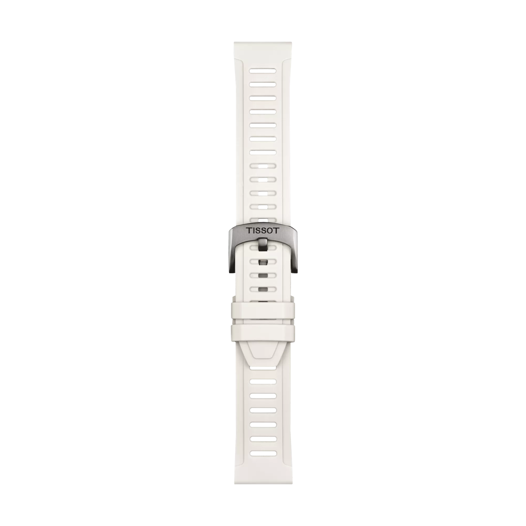 Original Tissot Silikonarmband weiß Bandanstoß 21 mm