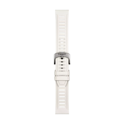 Original Tissot Silikonarmband weiß Bandanstoß 21 mm