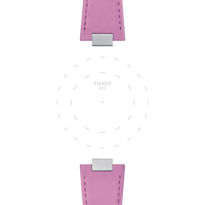 Original Tissot Lederarmband Pink für PRX-Modelle mit 35 mm Durchmesser