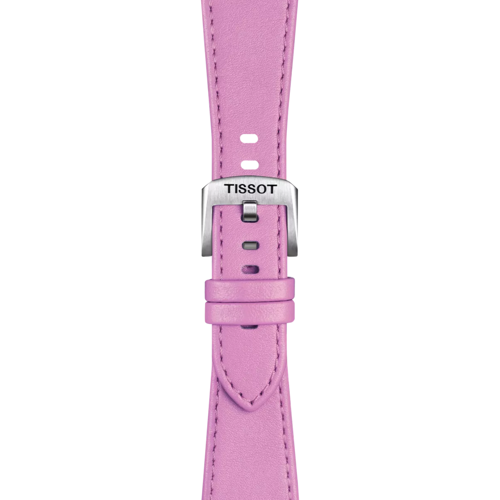 Original Tissot Lederarmband Pink für PRX-Modelle mit 35 mm Durchmesser