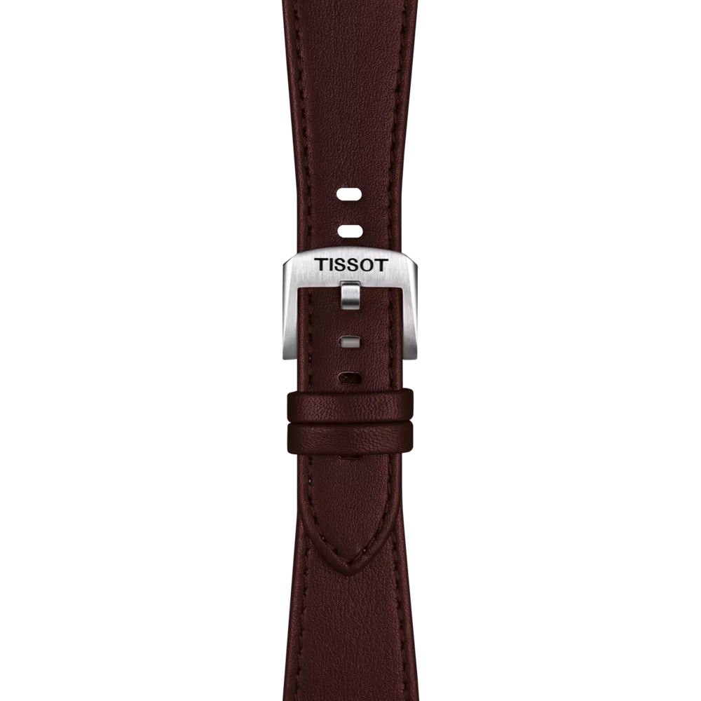 ORIGINAL TISSOT LEDERARMBAND BRAUN FÜR PRX-MODELLE MIT 35 MM DURCHMESSER