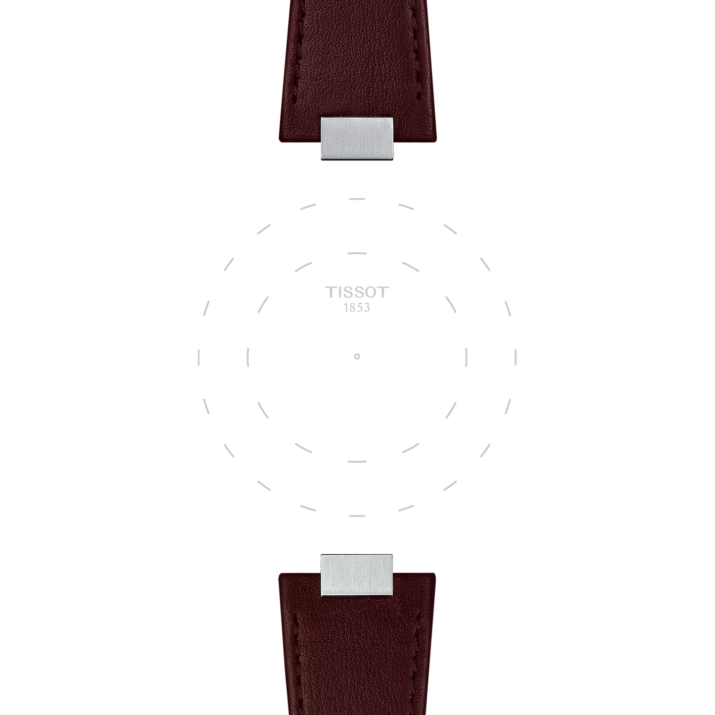ORIGINAL TISSOT LEDERARMBAND BRAUN FÜR PRX-MODELLE MIT 35 MM DURCHMESSER