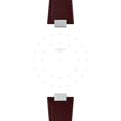 ORIGINAL TISSOT LEDERARMBAND BRAUN FÜR PRX-MODELLE MIT 35 MM DURCHMESSER