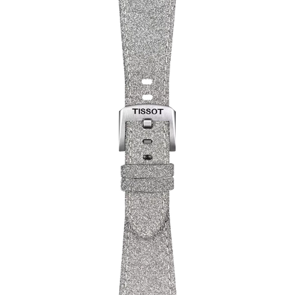 Original Tissot Synthetikarmband Grau für PRX-Modelle mit 35 mm Durchmesser