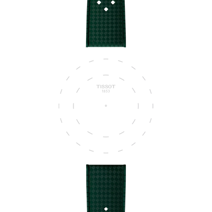 Original Tissot Kautschukarmband grün bandanstoss 20 mm