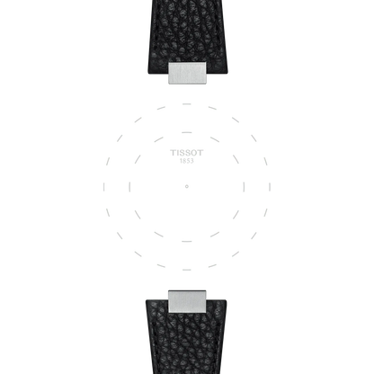 Original Tissot Lederarmband schwarz für PRX-Modelle mit 35 mm Durchmesser