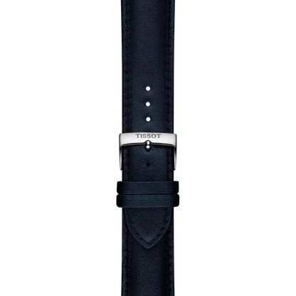 Original Tissot Synthetikarmband vegan blau Bandanstoss 22 mm