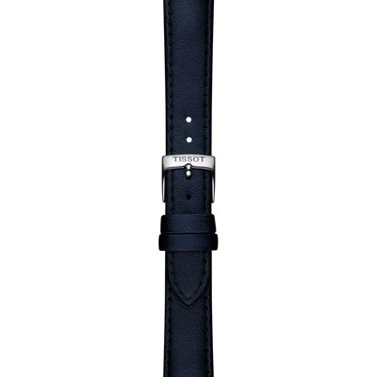 Original Tissot Synthetikarmband vegan blau Bandanstoss 16 mm