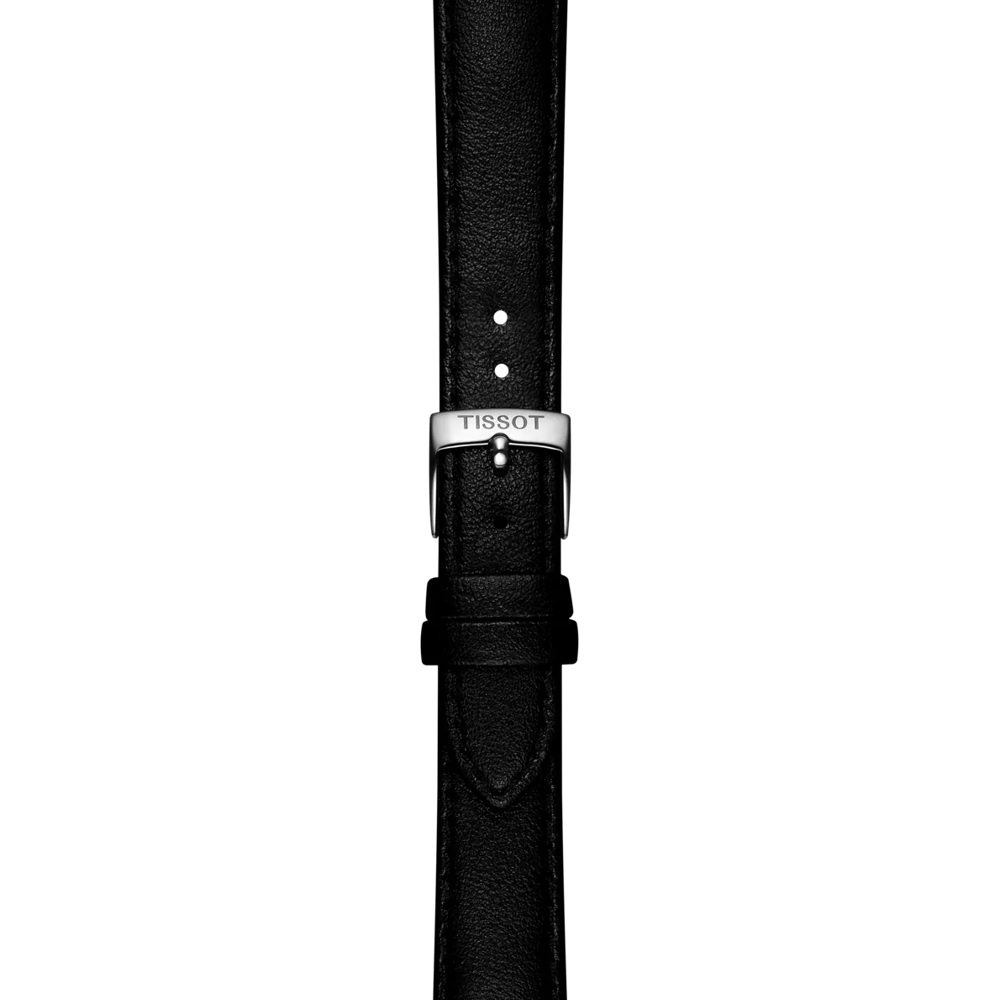 Original Tissot Synthetikarmband vegan schwarz Bandanstoss 16 mm
