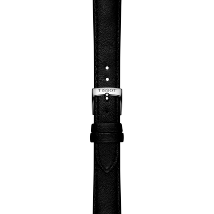 Original Tissot Synthetikarmband vegan schwarz Bandanstoss 16 mm