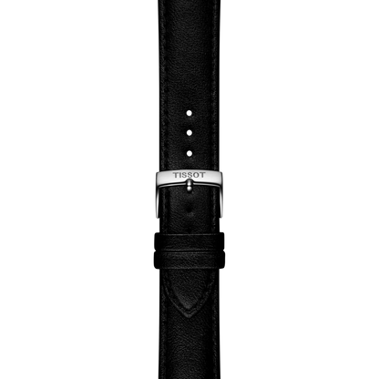 Original Tissot Synthetikarmband vegan schwarz Bandanstoss 20 mm