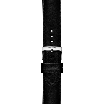 Original Tissot Synthetikarmband vegan schwarz Bandanstoss 22 mm