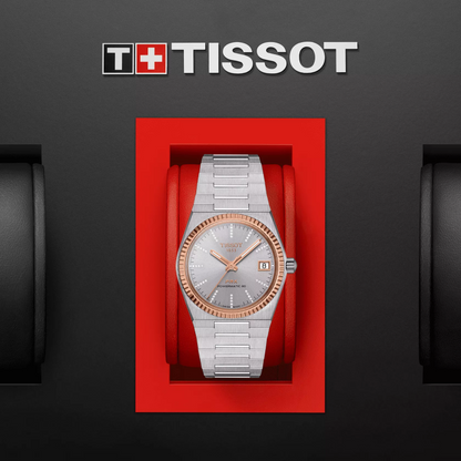 Tissot PRX 35mm Powermatic 80 Edelstahl & 18K Goldlünette