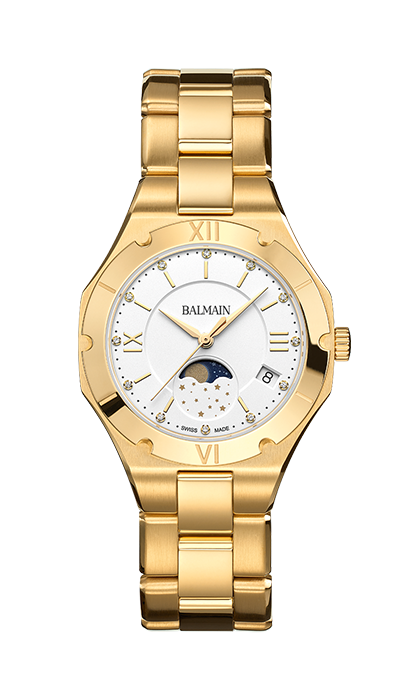 BE BALMAIN MOONPHASE, Weiss