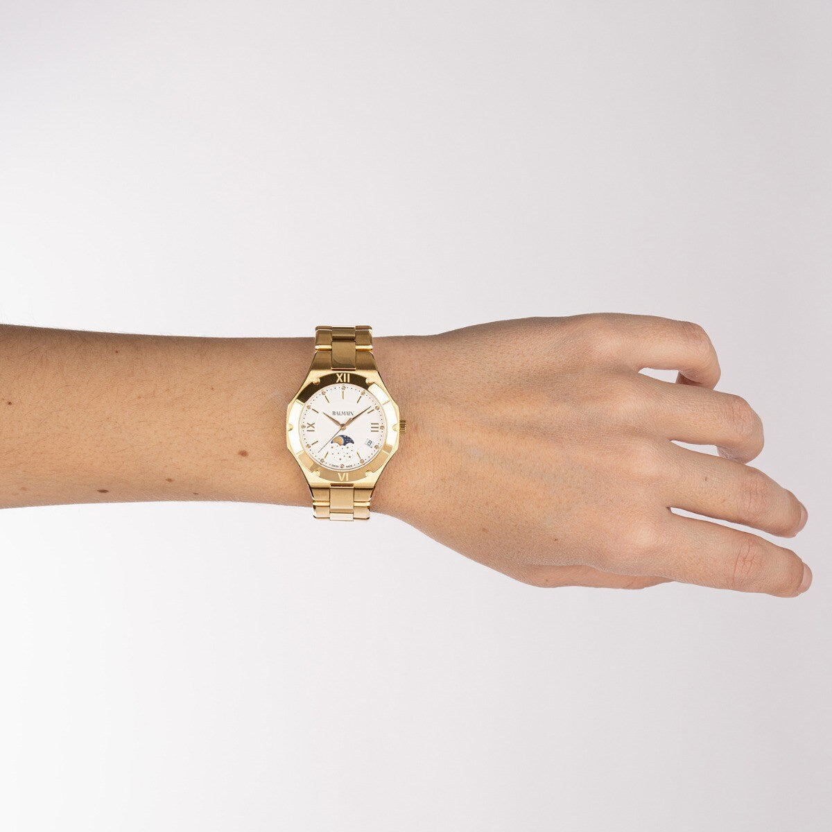 BE BALMAIN MOONPHASE, Weiss