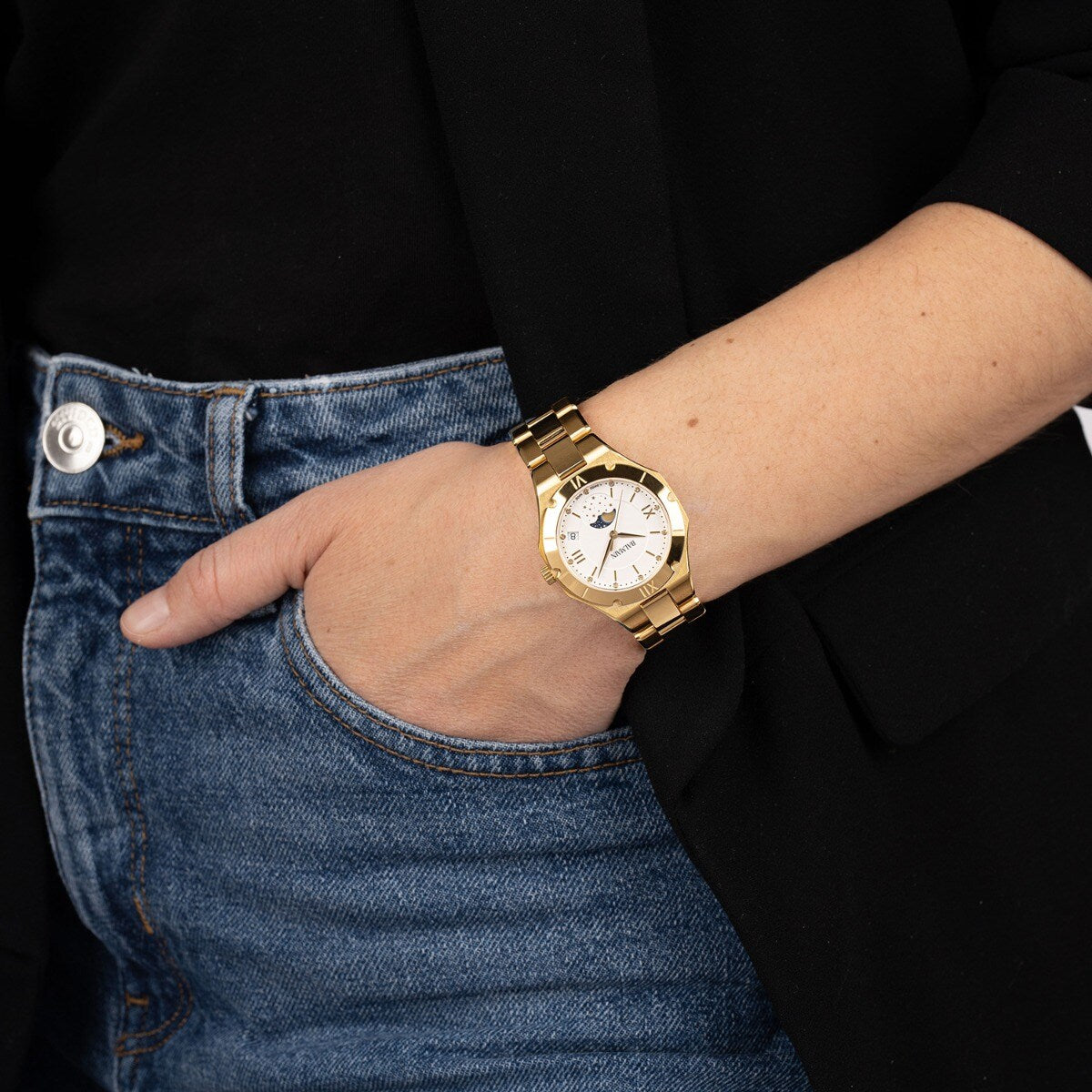 BE BALMAIN MOONPHASE, Weiss